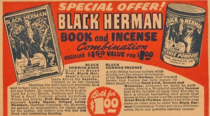 Black Herman Newspaper advert